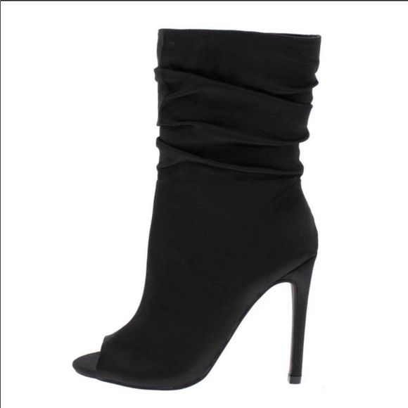 . Shoes - Sexy Botties Slouchy Mid Calf Peep Toe 7.5